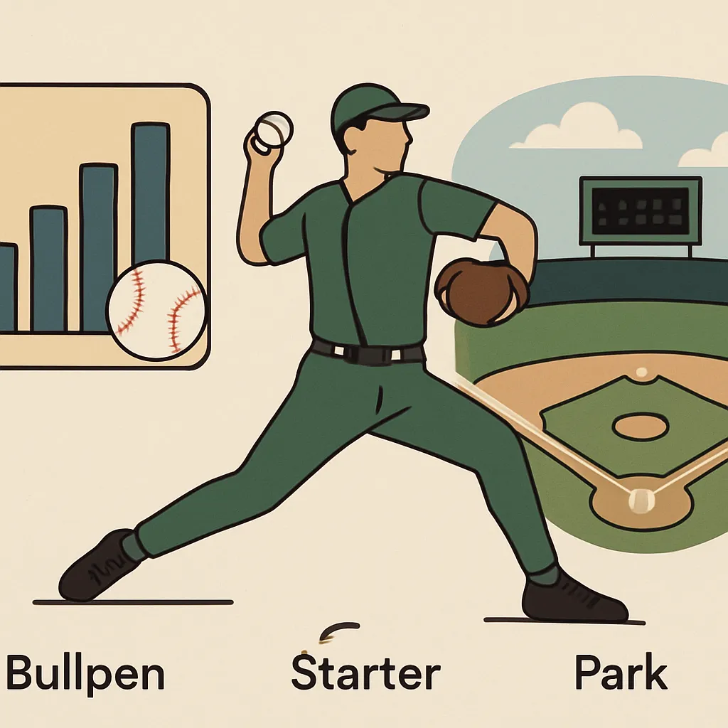 Baseball odds: bullpen, startere og parkfaktorer